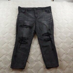 American Eagle Outfitters Super High Rise Jegging Jean Womens 24 Distressed